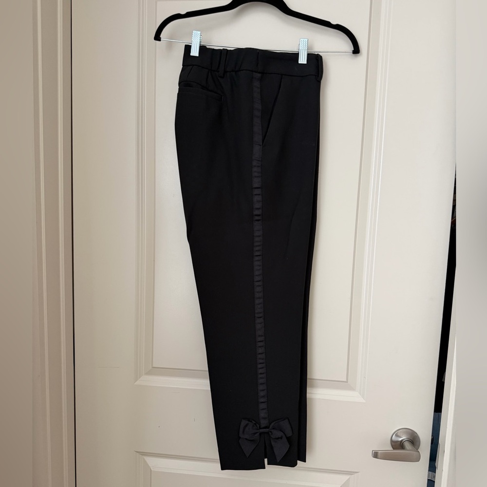 Talbots Black Women’s Dress Pants with Bow Accent